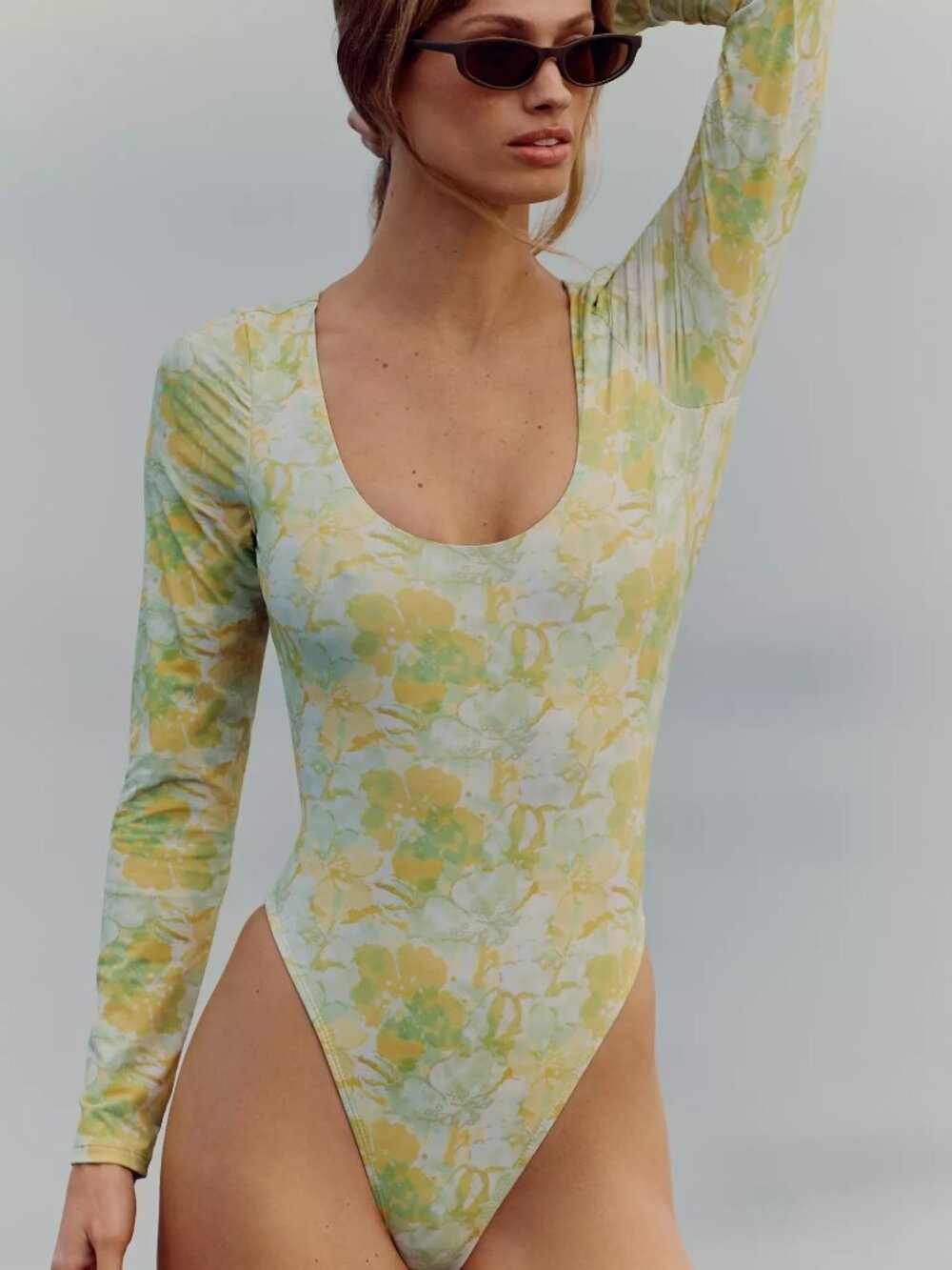 NWT Dippin' Daisy's Calypso Long-Sleeve One-Piece Swimsuit Small